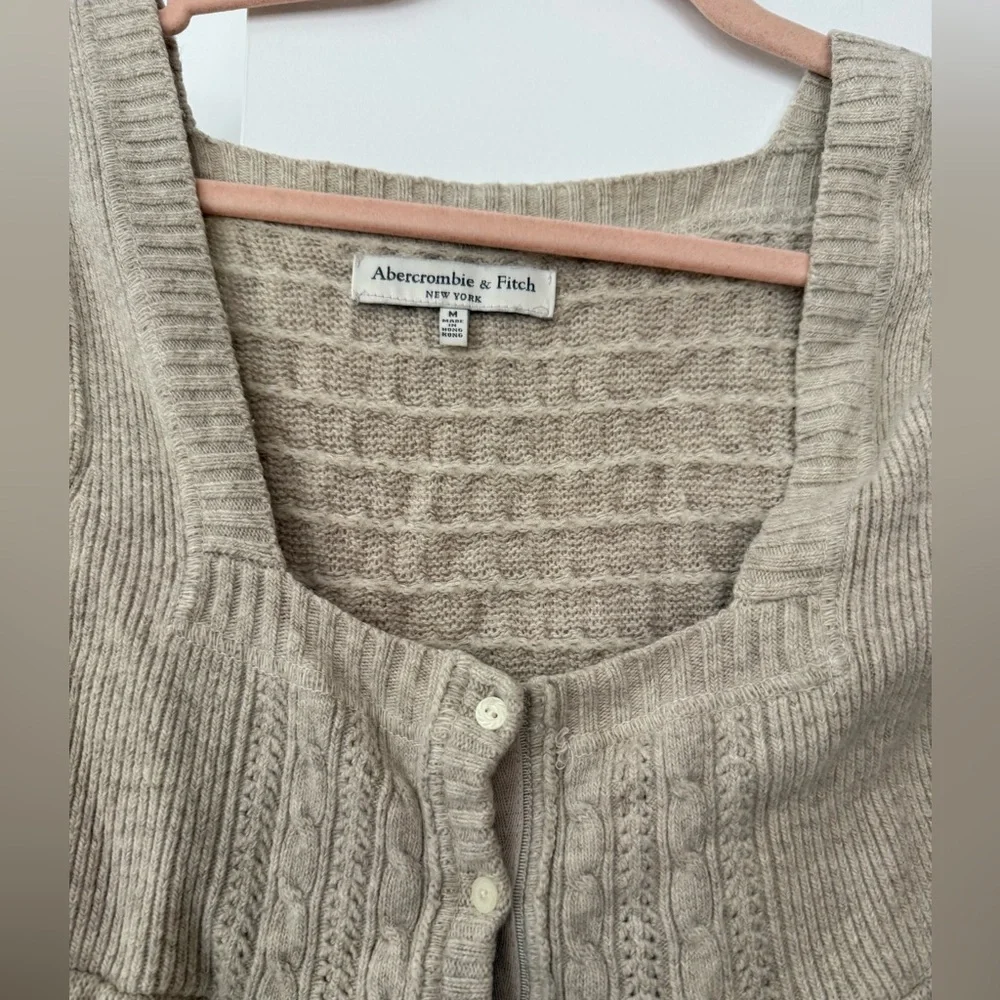Abercrombie cable knit babydoll top - Picture 2 of 5